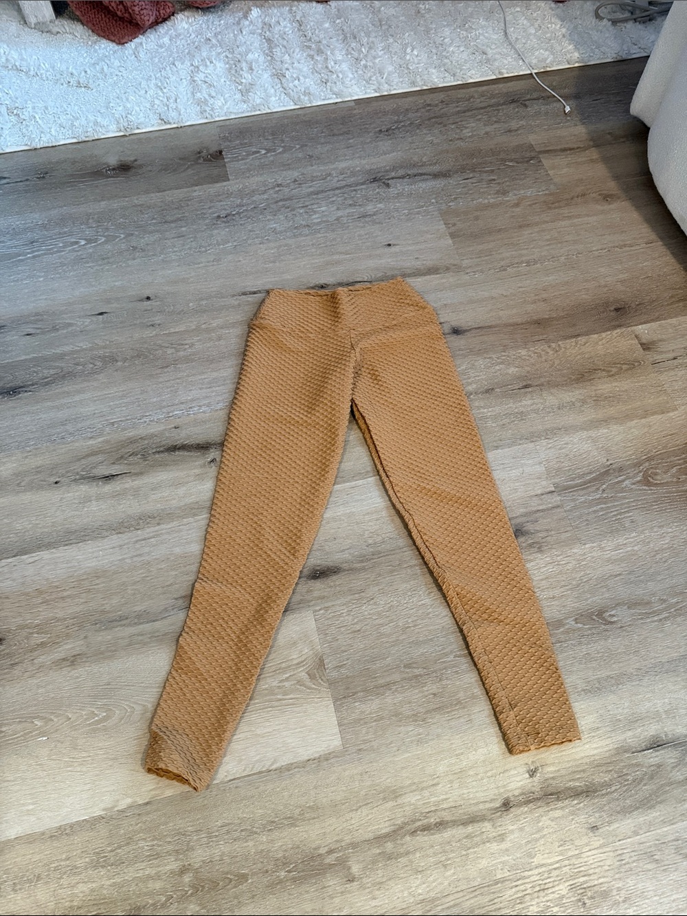 Booty by Brabants Textured Camel Brown Leggings